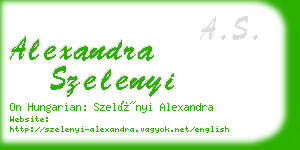 alexandra szelenyi business card